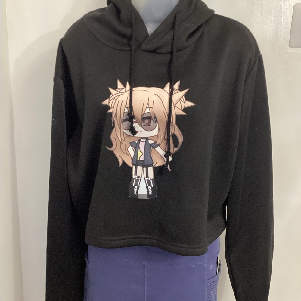 Black Anime Hoodie - Youth Size 2XL